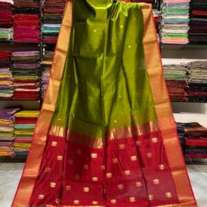 Maheshwari Lotus Buti Pallu Saree