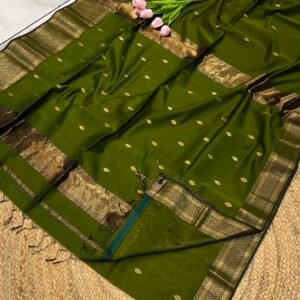 Maheshwari W Scott Zari Border Buti Saree