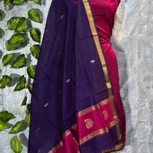 Maheshwari Keri Buti Top & Dupatta Dress Material